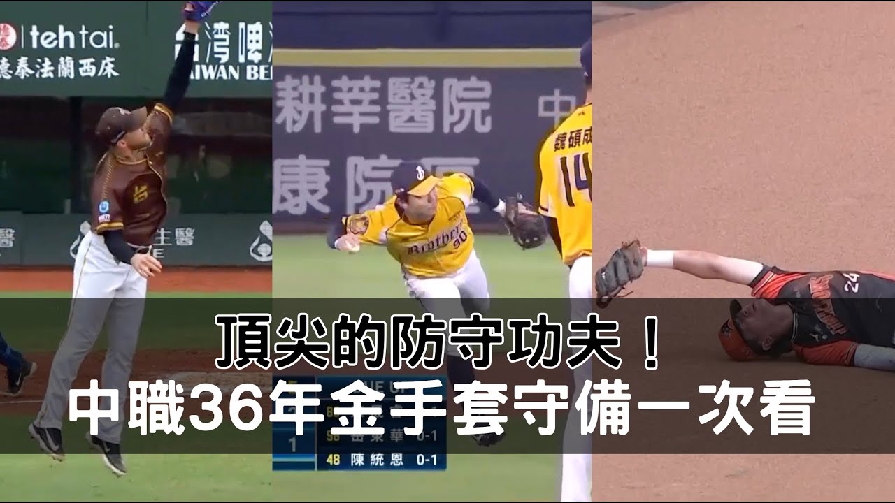 頂尖的防守功夫！中職36年金手套守備一次看