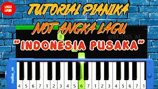 TUTORIAL PIANIKA LAGU ' INDONESIA PUSAKA ' ISMAIL MARZUKI   BACKING TRACK / KARAOKE