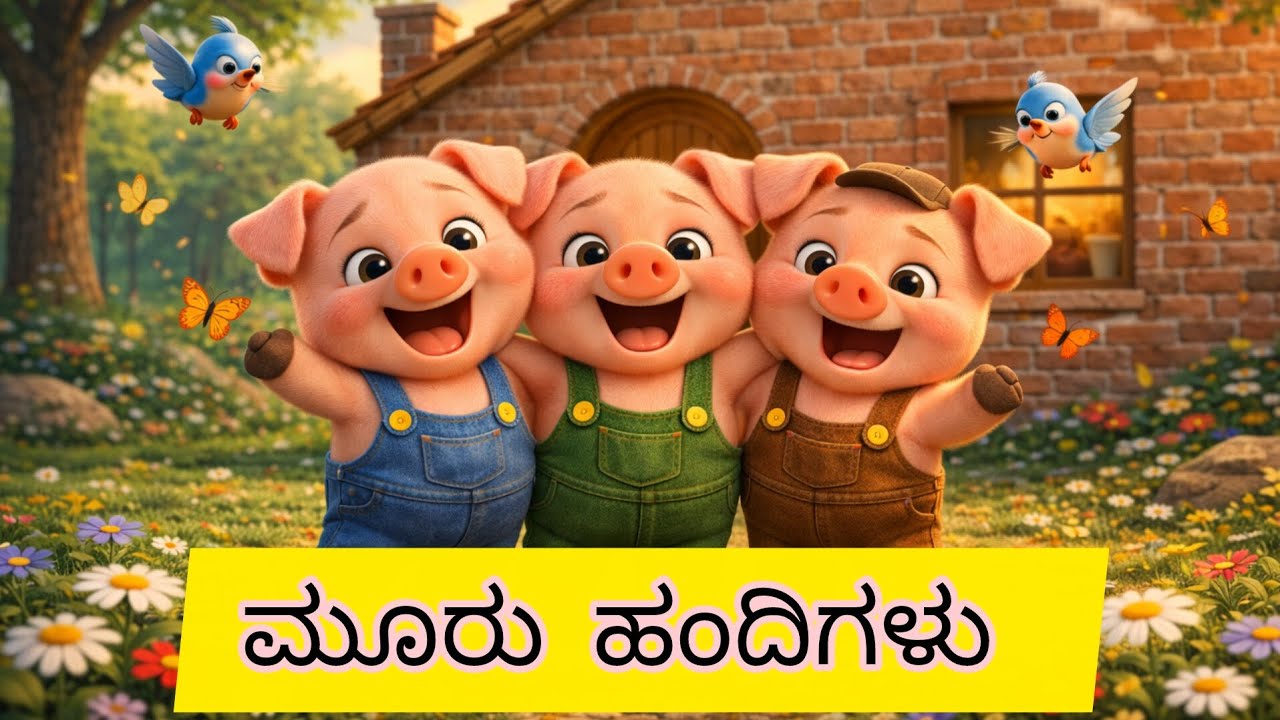ಮೂರು ಹಂದಿಗಳು || three pigs 