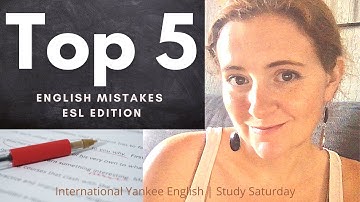 Top 5 ESL mistakes | Common errors nonnative speakers make