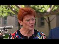 ‘I’ll stand my ground and what I believe in’: Hanson defends stunt after Senate ban