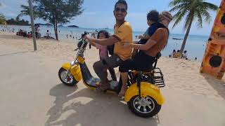 Keliling Pantai Glory Melur Pakai Skuter Wisata Pantai Barelang Batam