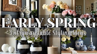 🌿 NEW! 2025 EARLY SPRING DECORATE WITH ME | Simple & Elegant Entryway Table Styling Ideas