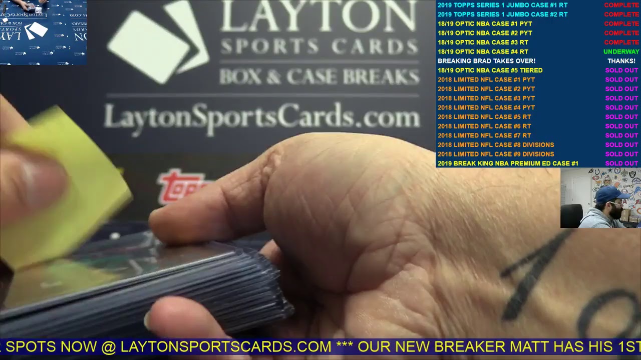 Layton Sports Cards Live! YouTube