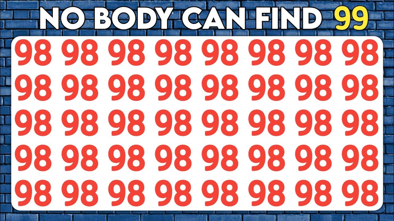Find the Odd One Out - Number and Letter Focus Edition | Test Your Eyes ...