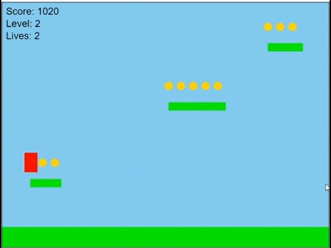 Pygame platform game with Claude (teaser)