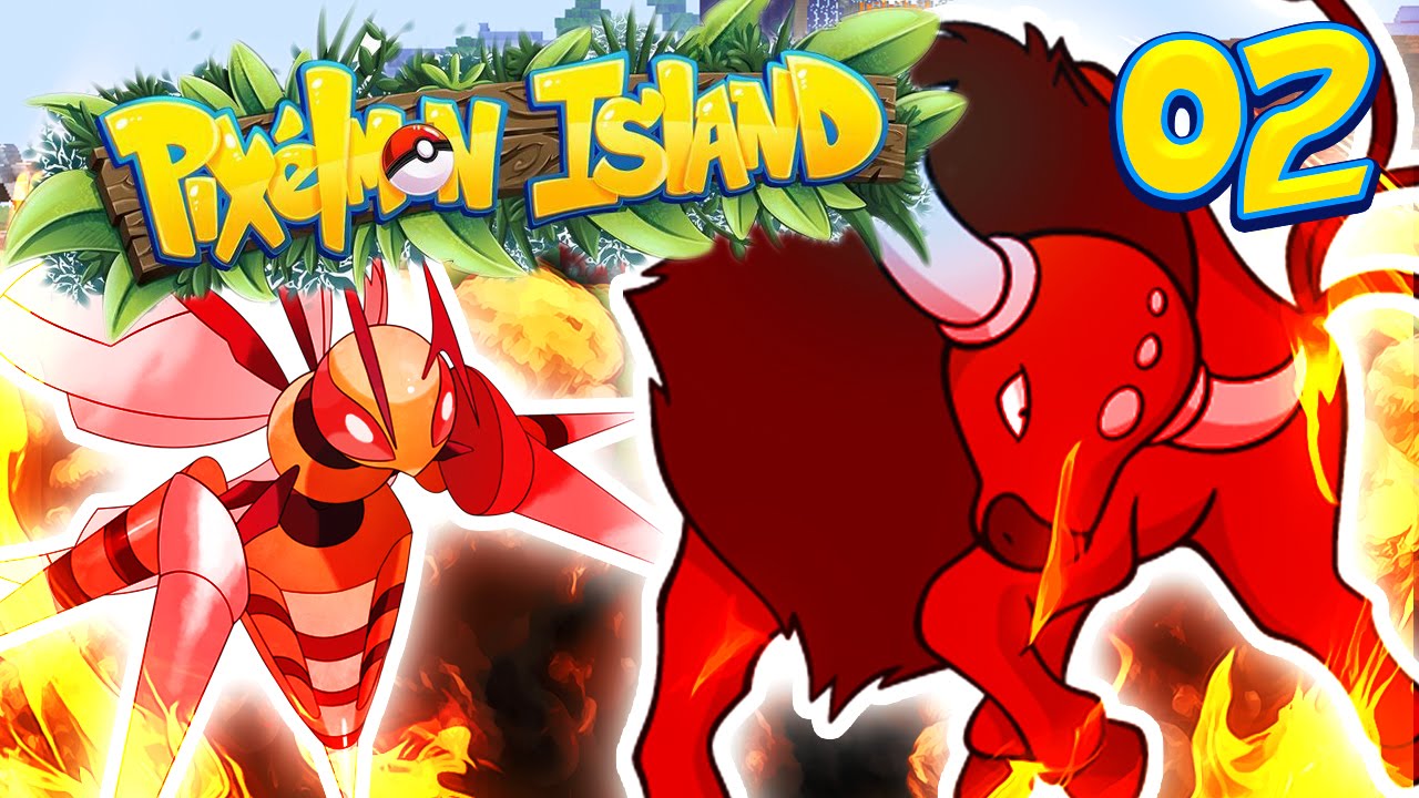 BATTLING TWO LEGENDARY BOSSES! PIXELMON ISLAND SMP #2