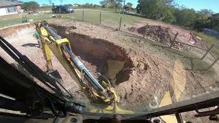 How to dig a pool, with a backhoe of course!  #backhoe #MBGA #Digginok