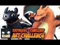 ART CHALLENGE | TOOTHLESS + CHARIZARD FUSION