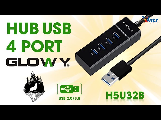Bộ chia 4 cổng USB - HUB Gloway H5U32B - USB2.0/3.0
