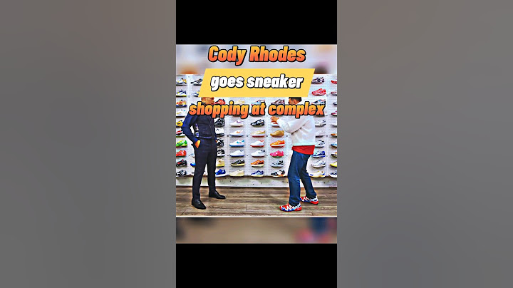 Cody Rhodes goes sneaker shopping at complex #shorts