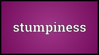 Stumpiness Meaning