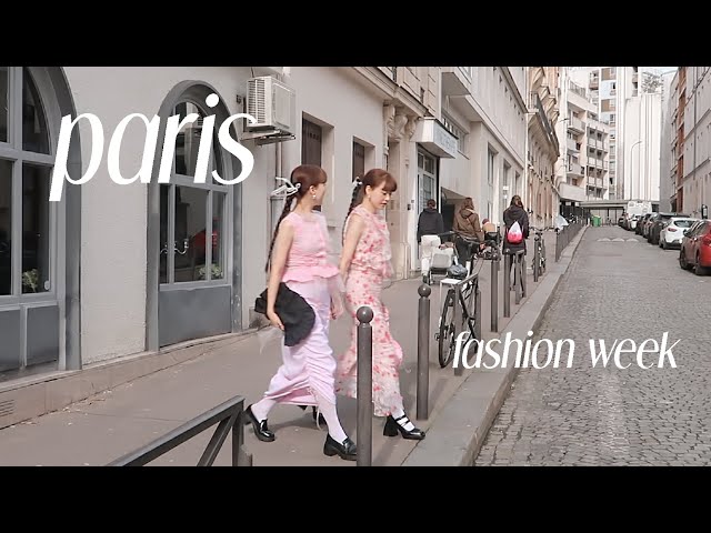 our first Paris fashion week 2024 (twin looks, behind the scenes)