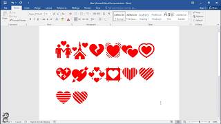 How to insert heart symbols in Word screenshot 4