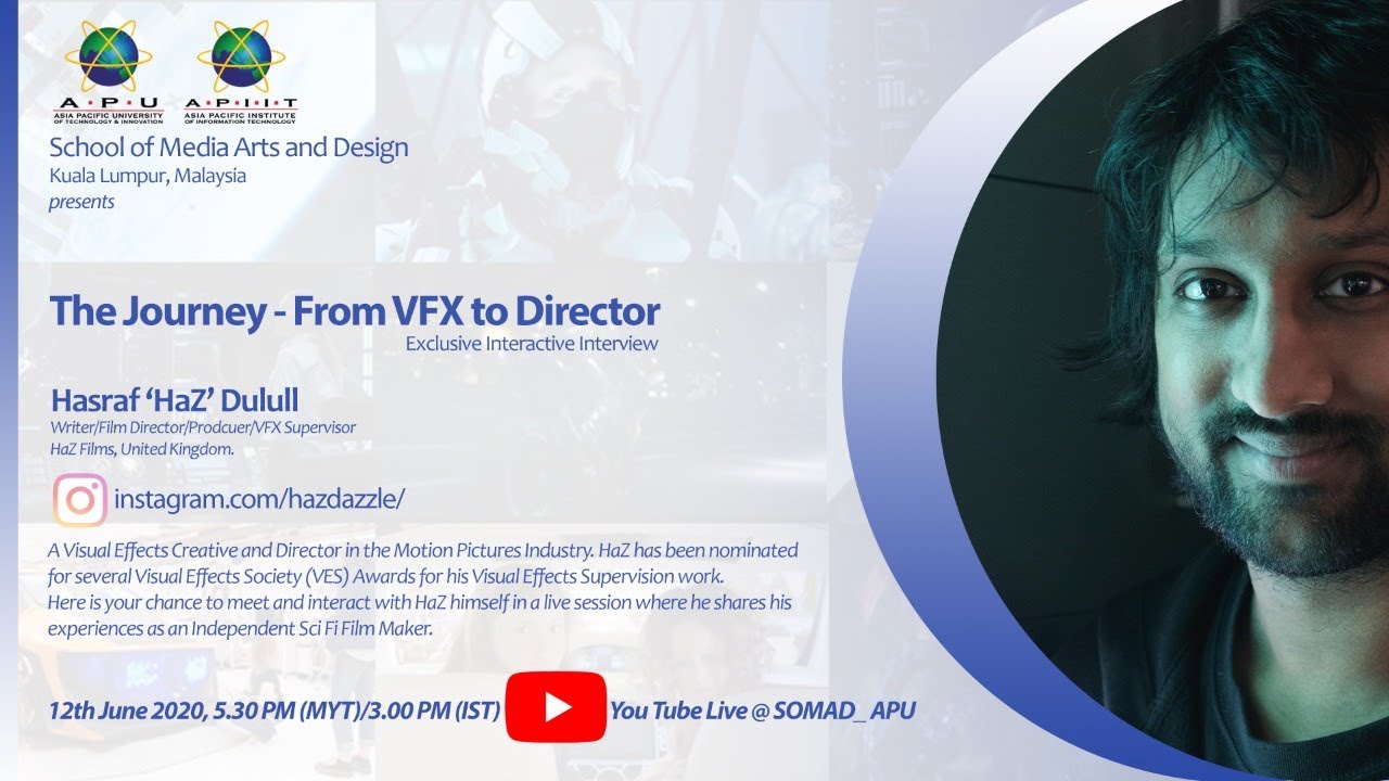 The Journey From VFX To Director Hasraf HaZ Dulull YouTube