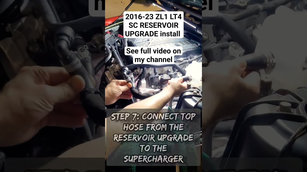 2016-2023 CAMARO LT4 SC RESERVOIR UPGRADE v2 install video liv