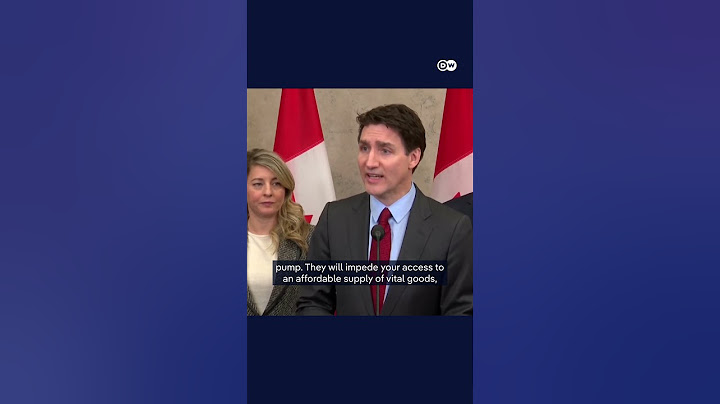 Canadian PM Trudeau responds to Trump's tariffs | DW News