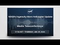 NASA’s Ingenuity Mars Helicopter Update  (Jan. 25, 2024)