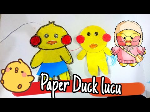 Cara membuat Paper Duck lucu