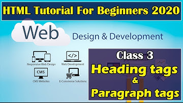 Heading and Paragraph Tags in HTML | HTML Tutorial For Beginners in urdu/hindi | Class 3 | Zebi Tv