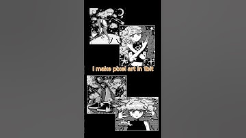 Do you know the 1-bit pixel art style? #pixelart #1bit #drawing #manga #animation