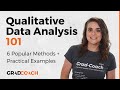 Qualitative Data Analysis 101 Tutorial: 6 Analysis Methods + Examples