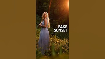 How to create a fake sunset with flash photography