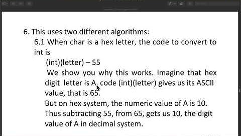 Convert Hex To Decimal Video 3 Of 4