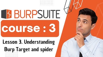 Lesson 3  Understanding Burp Target and spider