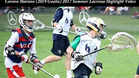 Carson Marano (2019 Goalie) 2017 Summer Lacrosse Highlights
