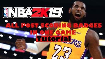 NBA 2K19 | All Center Badges in One Game! Drop Stepper, Up & Under, Post Spin + More | Tutorial
