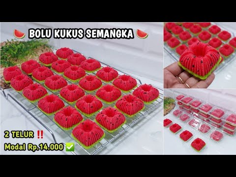 Cara Membuat Kue Semangka Kukus