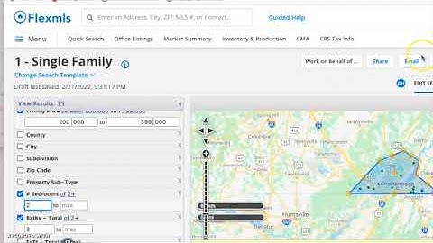 Search for Homes and Saving Searches in FLEX MLS