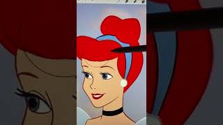 Swap color Ariel VS Cinderella 🔄 #disney #artchallenge