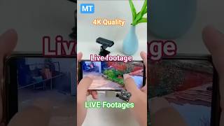4K Quality Small CCTV Camera attachable &LIVE footage #mahatotech #song #cctvsystem #homecctv #tech