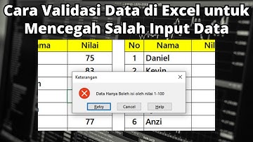 Cara Validasi Data di Excel untuk Mencegah Salah Input Data | Tips Excel