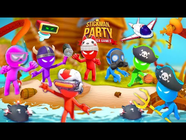 The Stickman Party 1234 Updated 2023 Gameplay Mod APK Mini Games