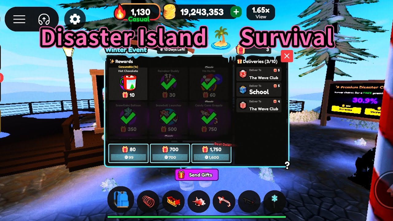 Unlocked All The Items from The Christmas Event DISASTER ISLAND🏝 SURVIVAL