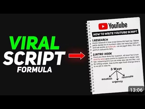 How to Write a Script Like a Big Youtuber - YouTube