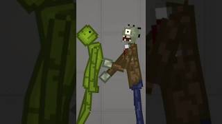 How to make scary zombie in Melon Sandbox #shorts #melonsanbox #zombie