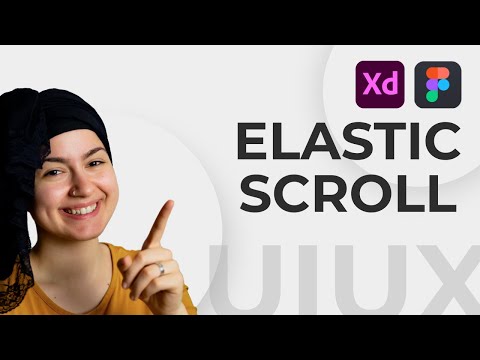 Easy elastic scroll / drag interaction. Protoyping on Adobe XD and Figma