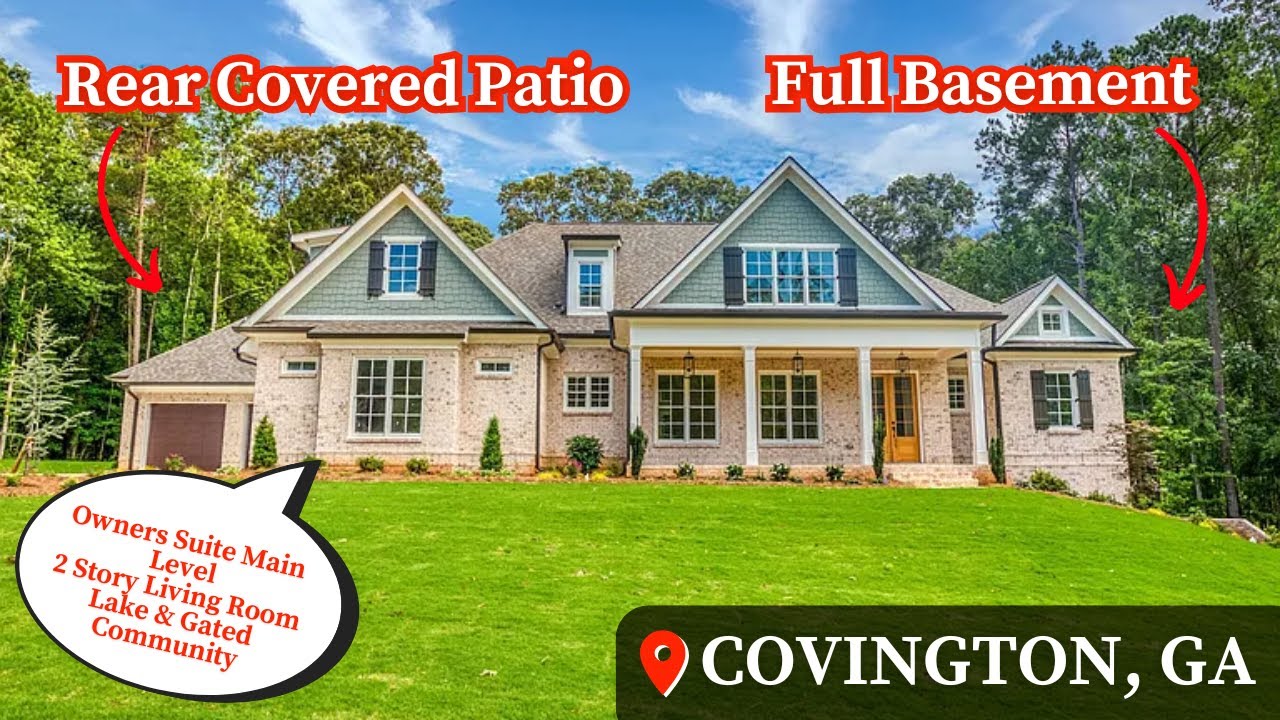 Living In Covington, GA | Luxury Lake Living | Home Tour | Gated Community | Atlanta New Homes