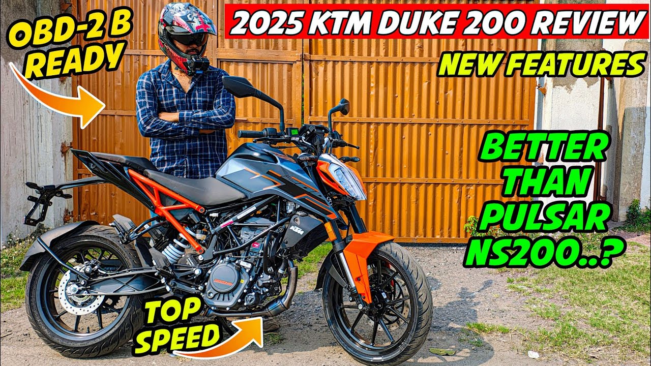 2025 New Ktm Duke 200 OBD-2B Review || New Changes & Top Speed || Best Bike In 200cc ?