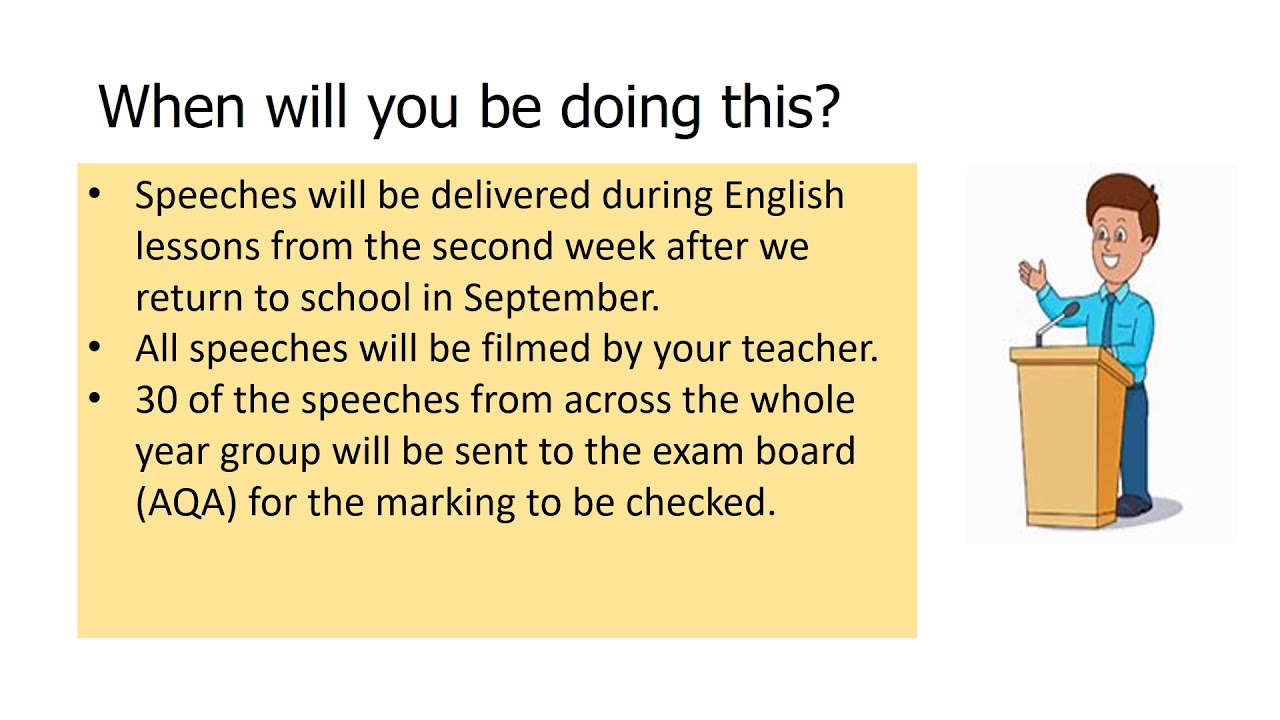 speech topics english gcse