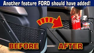 Ford Bronco Front Door Storage Half-Size Bins Organizer Bottle Holder 🥤Unboxing, Install, Review