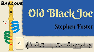 Old Black Joe | Baroque Soprano Recorder Tutorial by Notes to Play