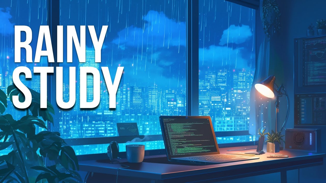 Rainy Late-Night Study Music (No Vocals) |Focus Without Distractions