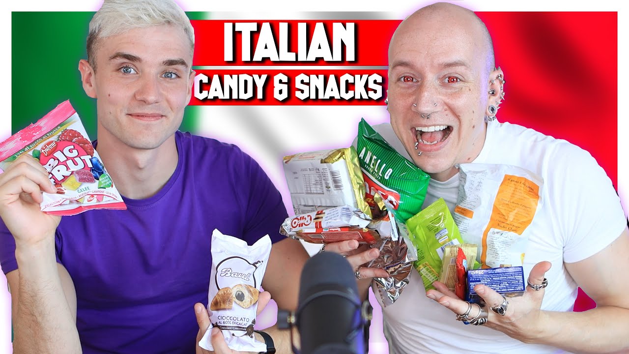 Brits Try Italian Candy & Snacks | Roly & Calum - YouTube