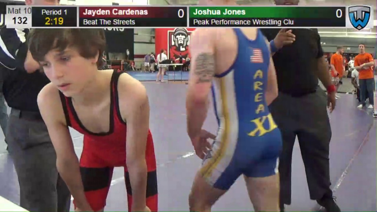 10 Cadet 132 Jayden Cardenas Beat The Streets vs Joshua Jones Peak ...
