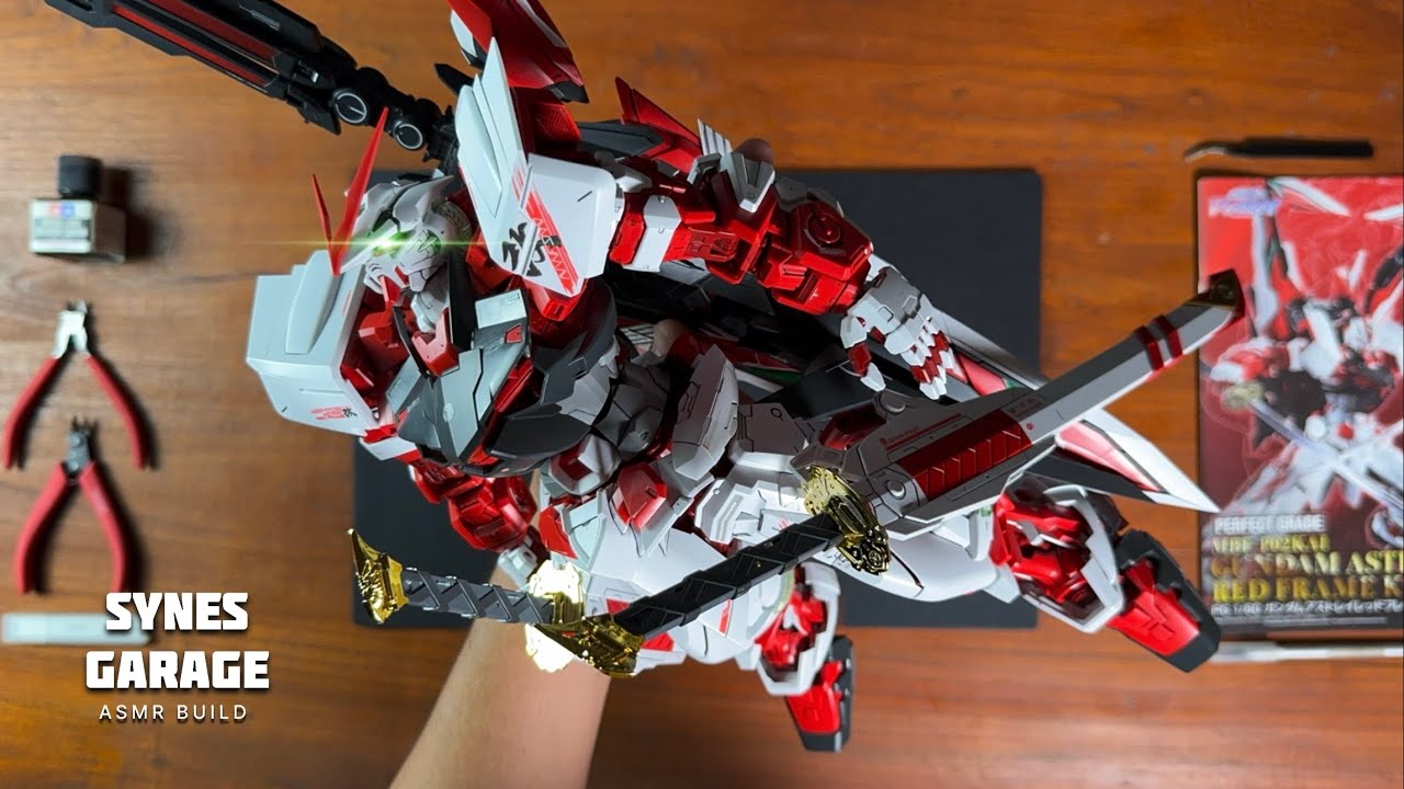 Perfect Grade Gundam Astray Red Frame Kai 1/60 | ASMR BUILD | Bandai | Satisfuyeng